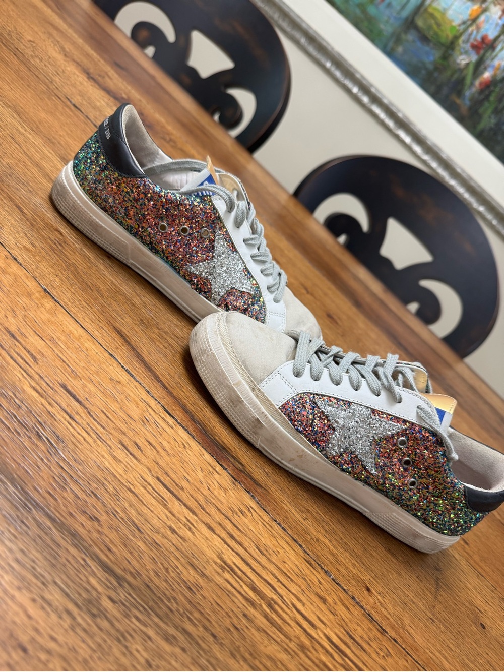 Golden Goose Glitter multi color Size 38